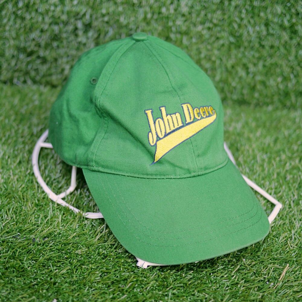 John Deere Script Logo Baseball Cap Green - Size L/XL